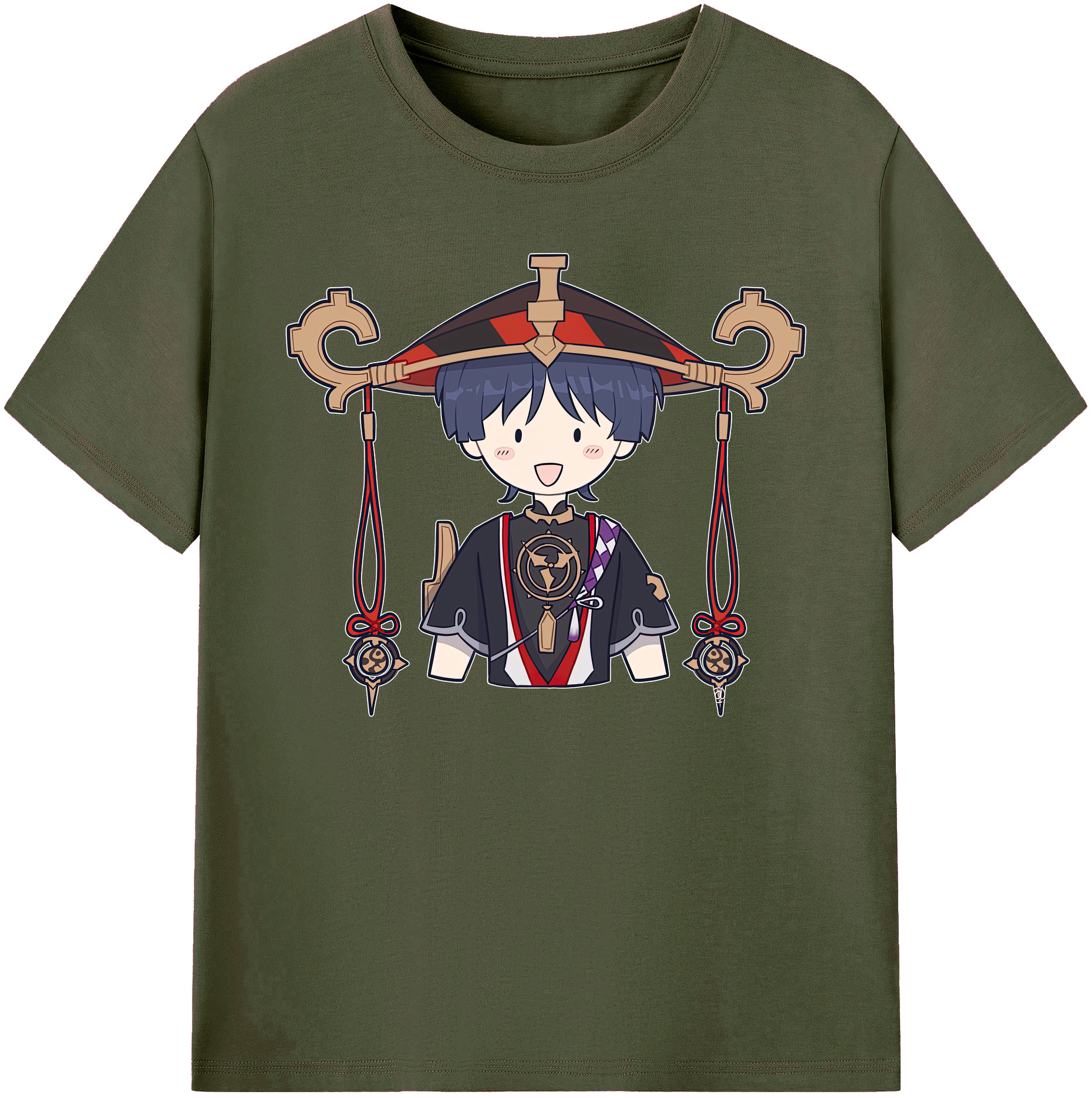げんし神 さんペい genshin Sanpei 綿100％ メンズ半袖Tシャツ｜肌触りやわらか＆通気性